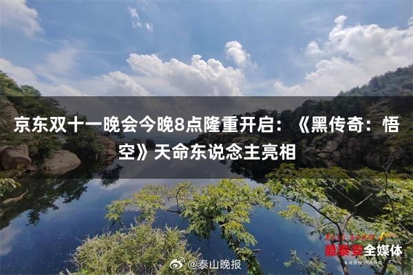 京东双十一晚会今晚8点隆重开启：《黑传奇：悟空》天命东说念主亮相